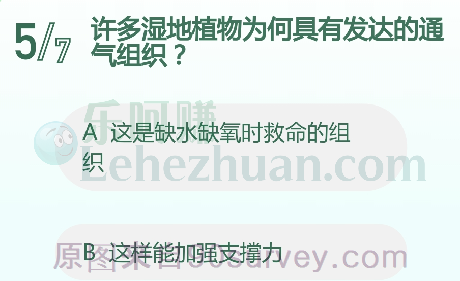 许多湿地植物为何具有发达的通气组织?