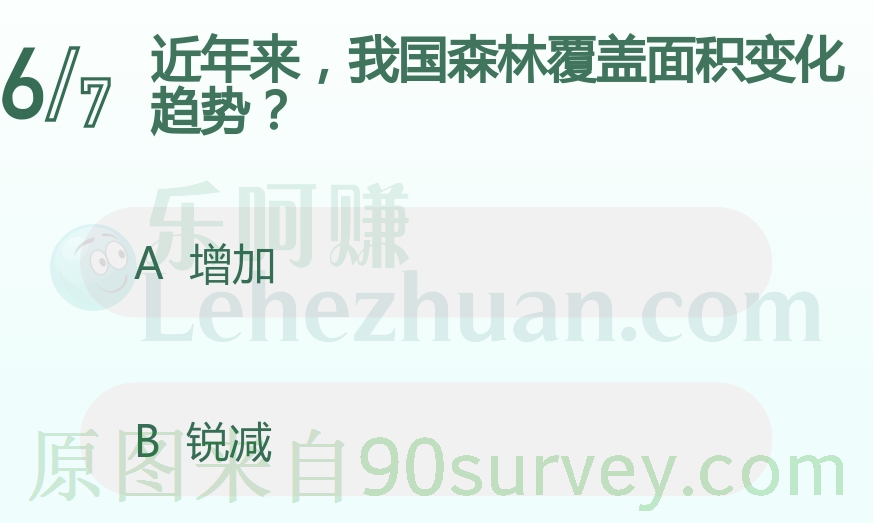 近年来,我国森林覆盖面积变化趋势?