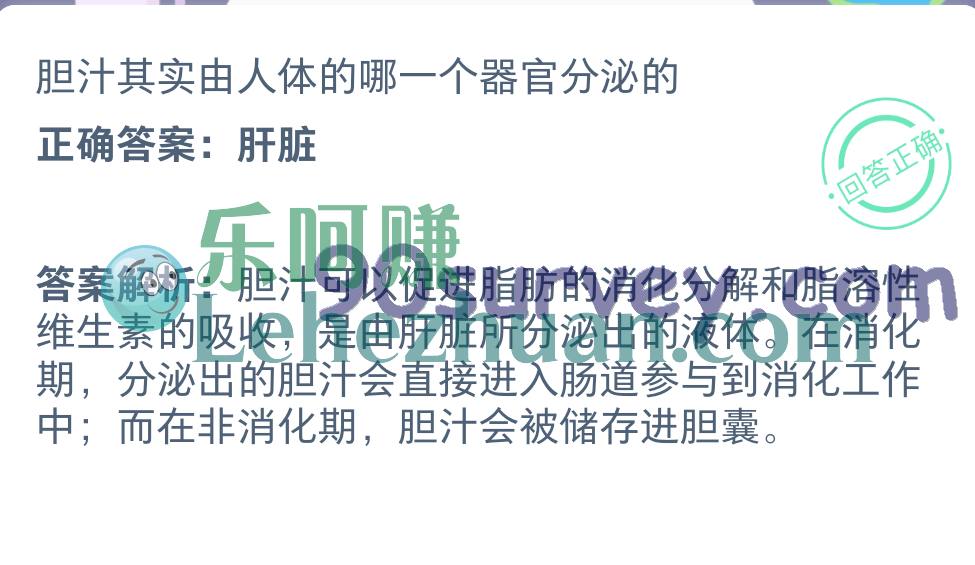 胆汁其实由人体的哪一个器官分泌的