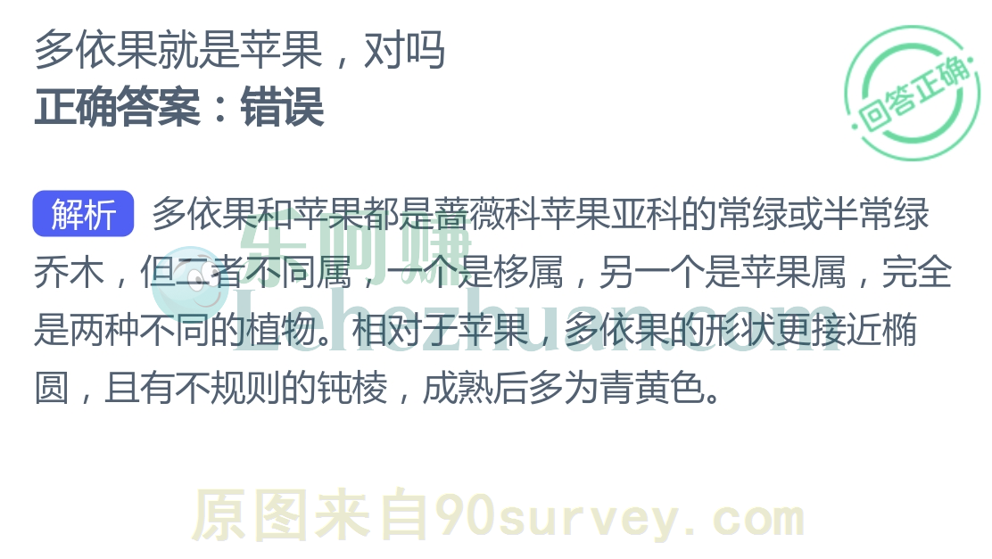 多依果就是苹果,对吗?