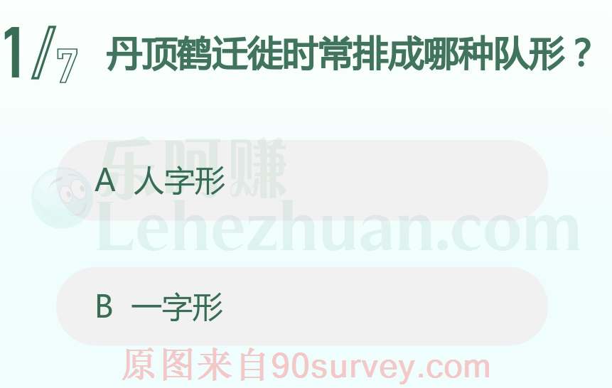 丹顶鹤迁徙时常排成哪种队形？