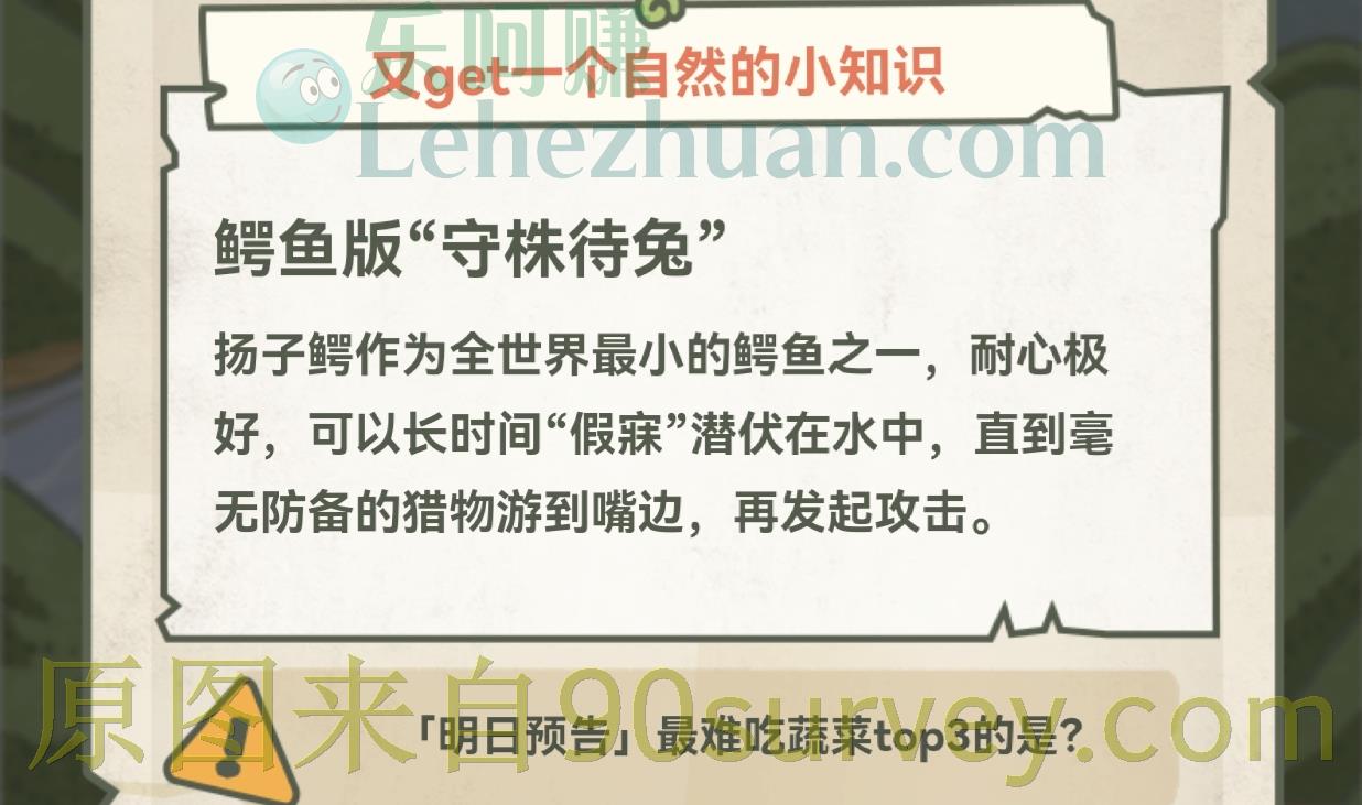 大胃王扬子鳄为了多吃东西常用来迷惑猎物的方式是?