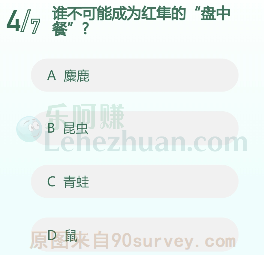 谁不可能成为红隼的“盘中餐”?
