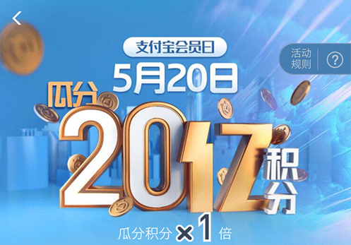 支付宝520每日签到瓜分20亿积分答疑