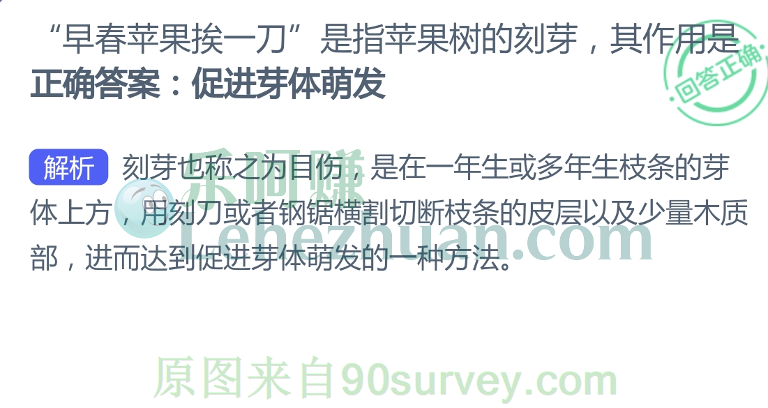 “早春苹果挨一刀”是指苹果树的刻芽，其作用是？