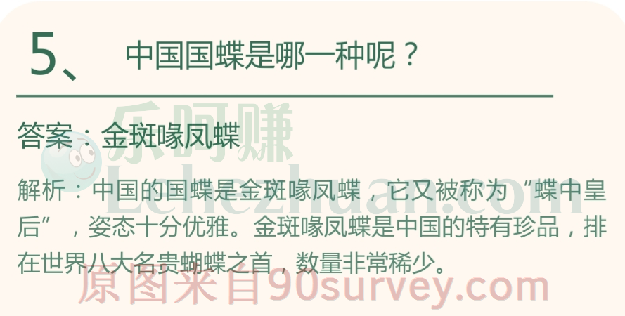 中国国蝶是哪一种呢?