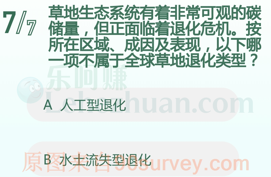以下哪一项不属于全球草地退化类型?