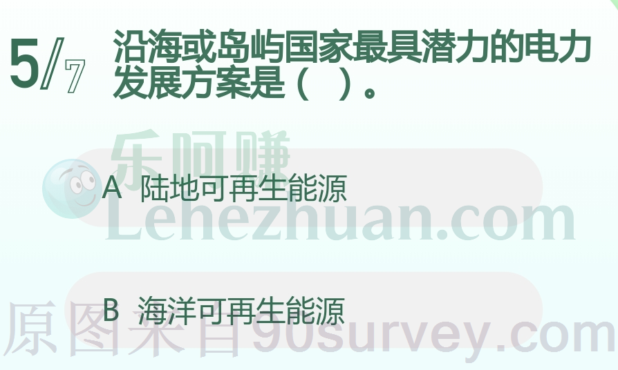 沿海或岛屿国家最具潜力的电力发展方案是?
