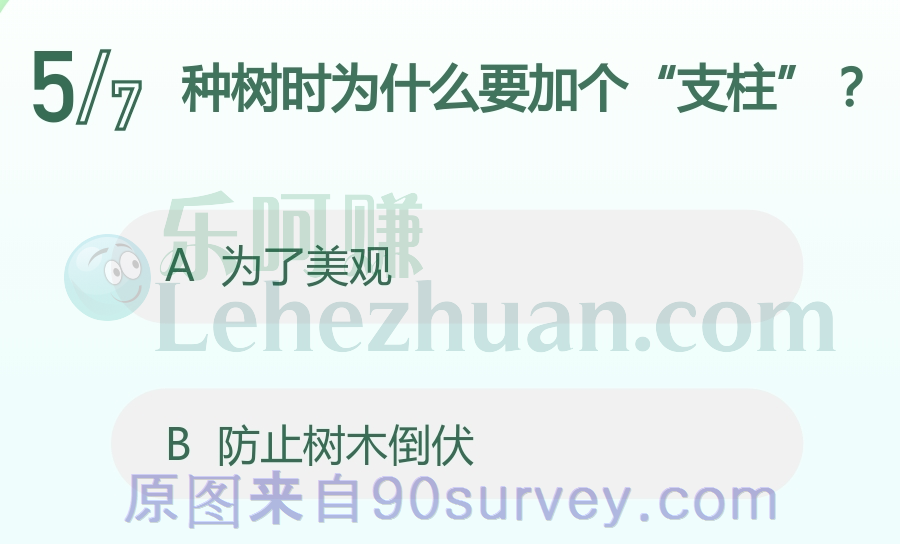 种树时为什么要加个“支柱”?