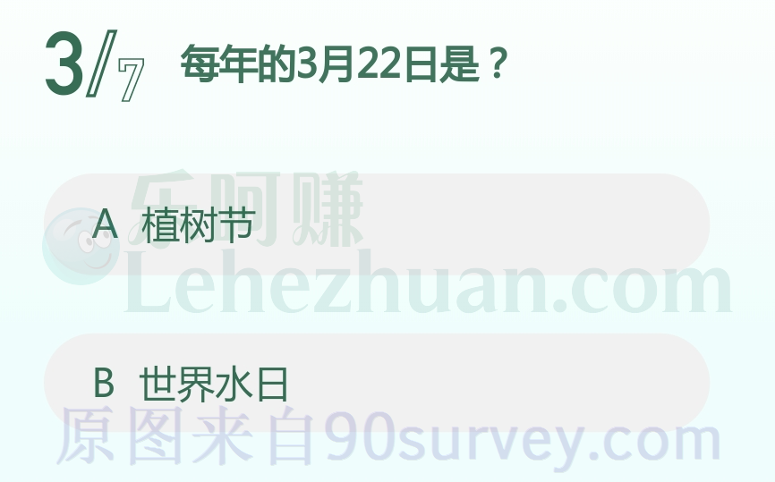 每年的3月22日是?