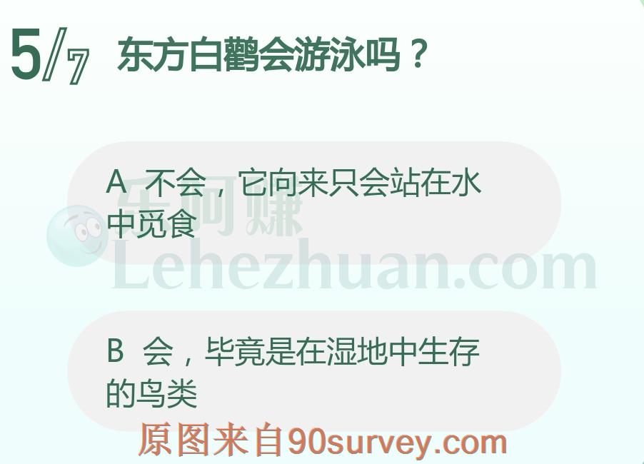 东方白鹳会游泳吗?