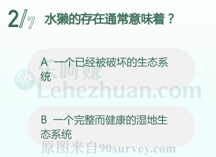水獭的存在通常意味着?