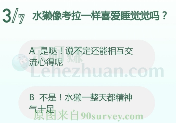 水獭像考拉一样喜爱睡觉觉吗?