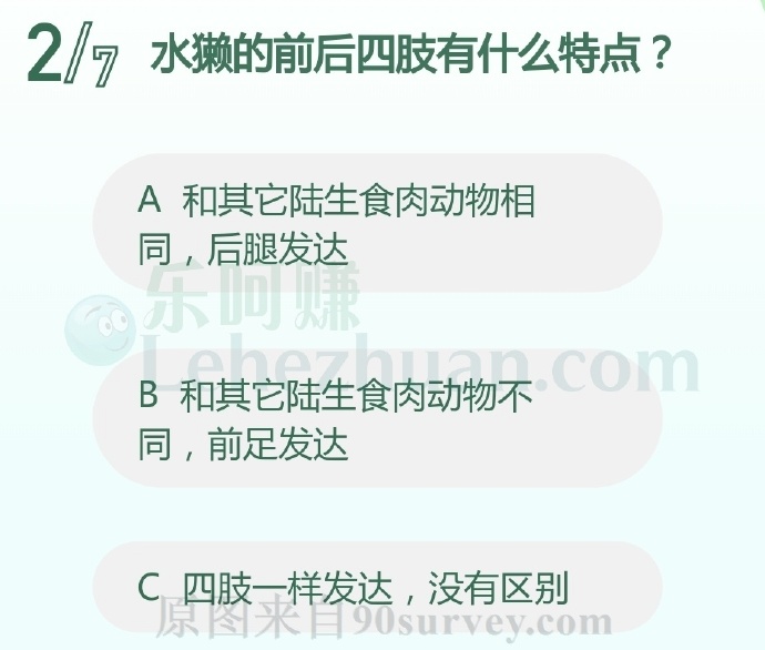 水獭的前后四肢有什么特点?