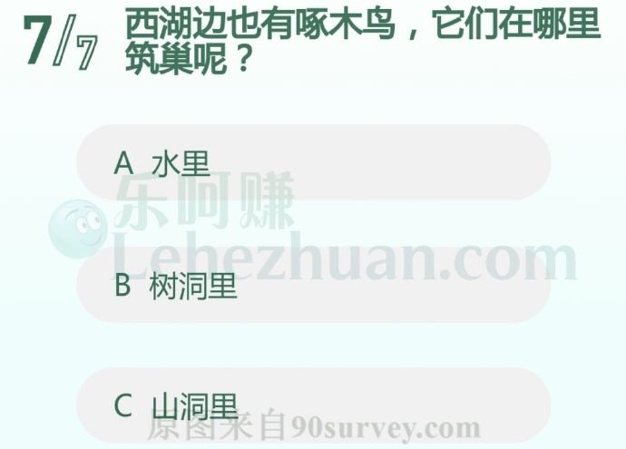 西湖边也有啄木鸟,它们在哪里筑巢呢?