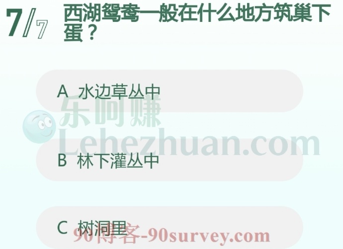 西湖鸳鸯一般在树洞里筑巢下蛋