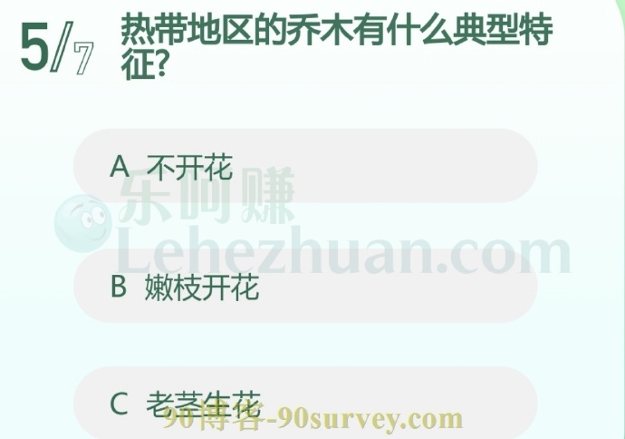热带地区的乔木有什么典型特征?