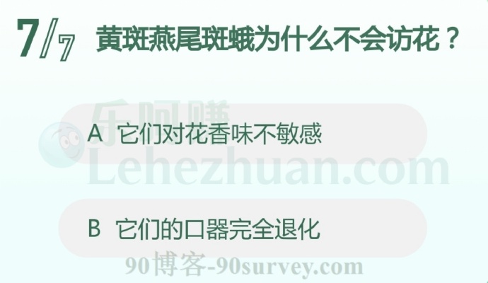 黄斑燕尾斑蛾为什么不会访花?