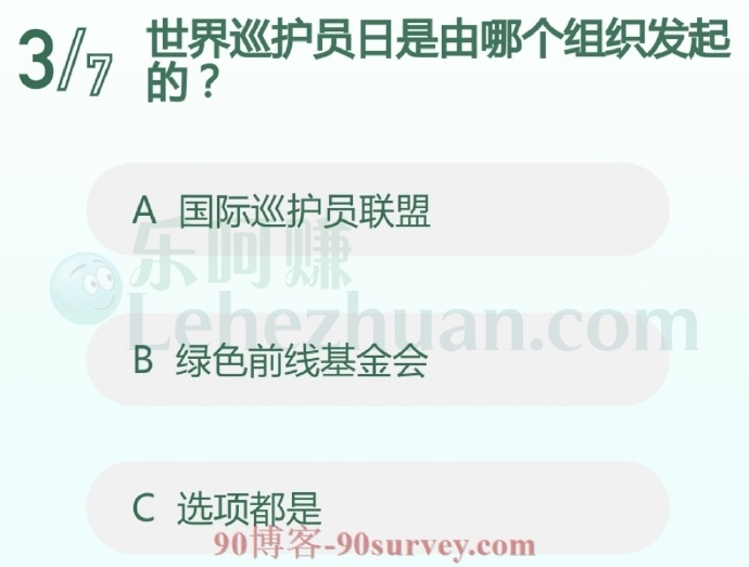 世界巡护员日是由哪个组织发起的?