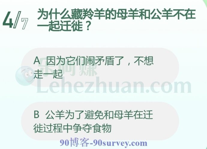 为什么藏羚羊的母羊和公羊不在一起迁徙?