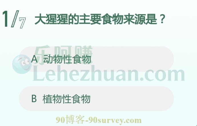 大猩猩的主要食物来源是?