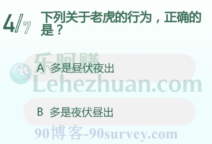 下列关于老虎的行为,正确的是?