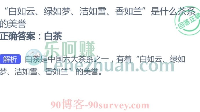 “白如云、绿如梦、洁如雪、香如兰”是什么茶系的美誉?