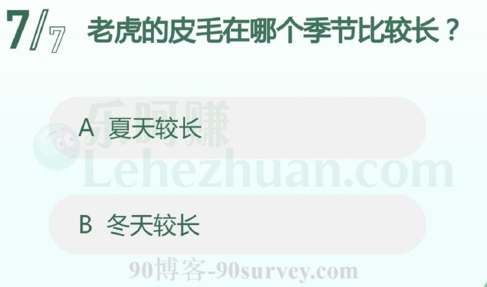 老虎的皮毛在冬天比较长