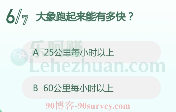 大象跑起来能有多快?