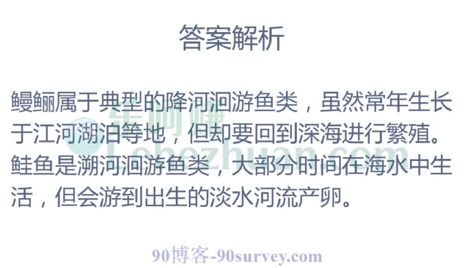 哪种鱼是在河流里长大,回到海洋里产卵?