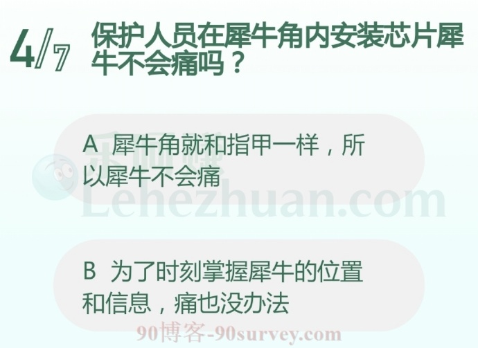 保护人员在犀牛角内安装芯片犀牛不会痛吗?