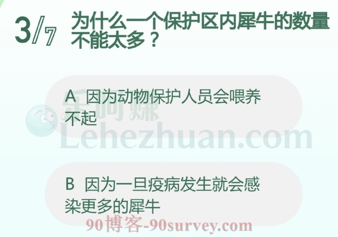 为什么一个保护区内犀牛的数量不能太多?