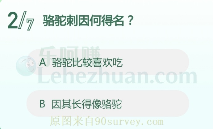 骆驼刺因何得名?