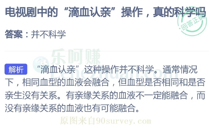 电视剧中的“滴血认亲”操作真的科学吗?