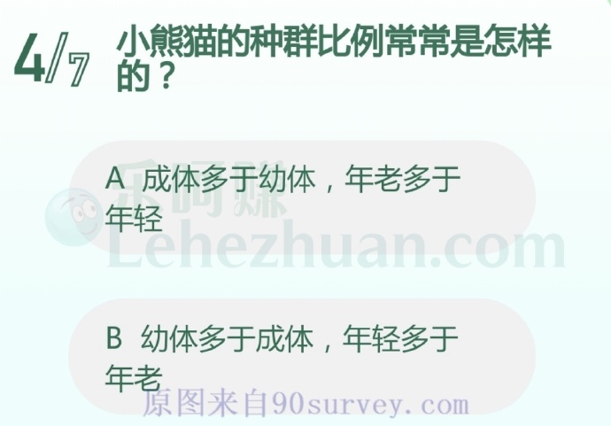 小熊猫的种群比例常常是怎样的?