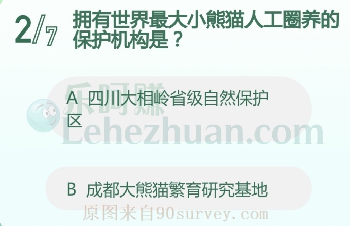 拥有世界最大小熊猫人工圈养的保护机构是?