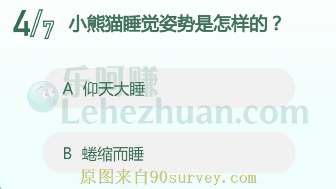 小熊猫睡觉姿势是怎样的?