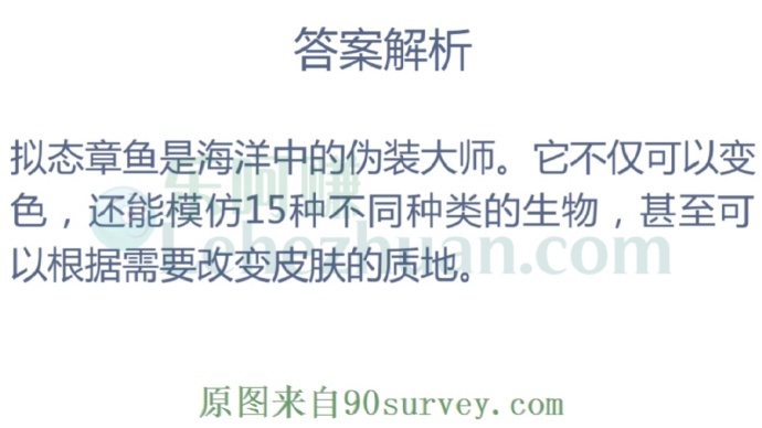 哪种海洋动物是“伪装大师”?