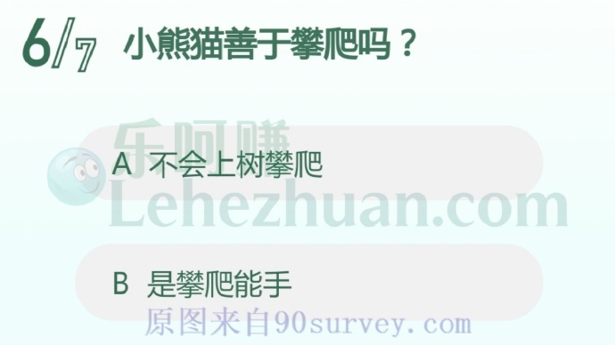 小熊猫善于攀爬