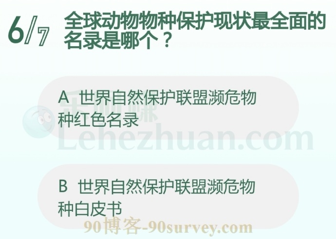 全球动物物种保护现状最全面的名录是哪个?