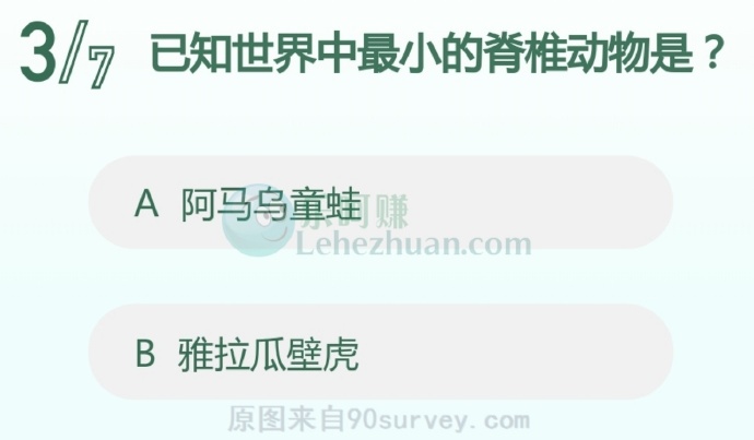 已知世界中最小的脊椎动物是?
