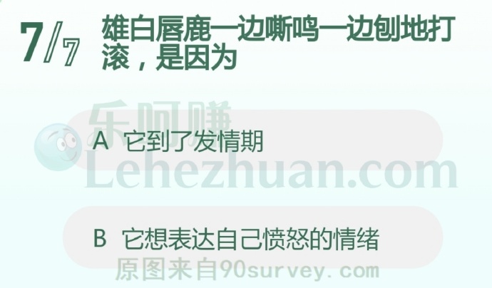 雄白唇鹿一边嘶鸣一边刨地打滚,是因为?