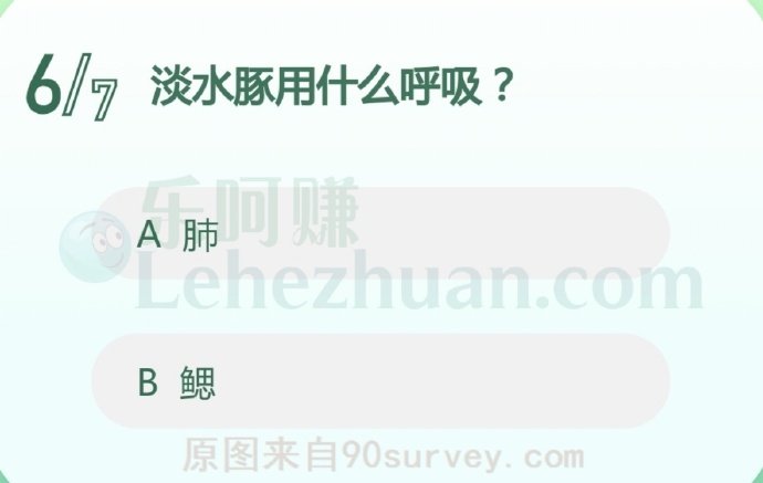 淡水豚用肺呼吸