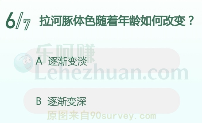 拉河豚体色随着年龄如何改变?