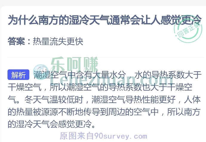 为什么南方的湿冷天气通常会让人感觉更冷?