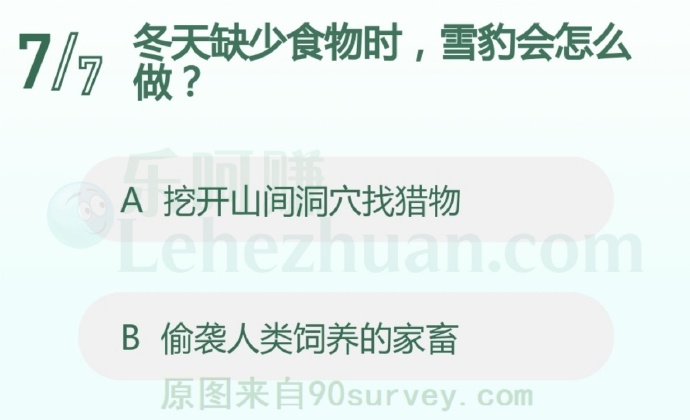 冬天缺少食物时,雪豹会怎么做?