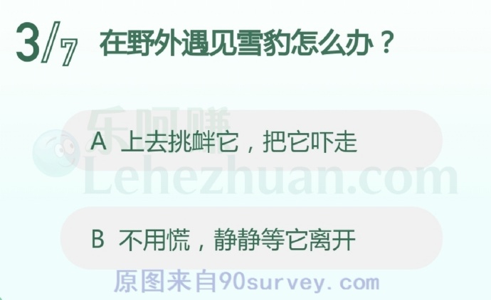 在野外遇见雪豹怎么办?