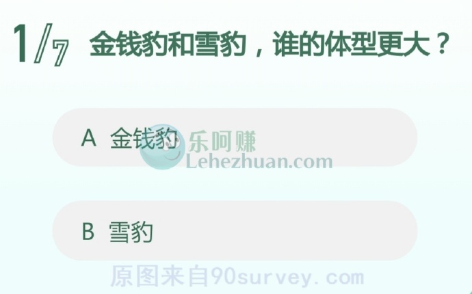 金钱豹和雪豹,谁的体型更大?
