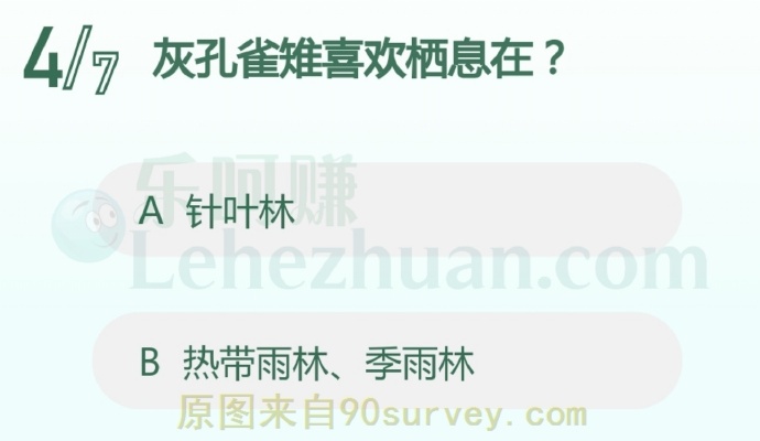 灰孔雀雉喜欢栖息在?
