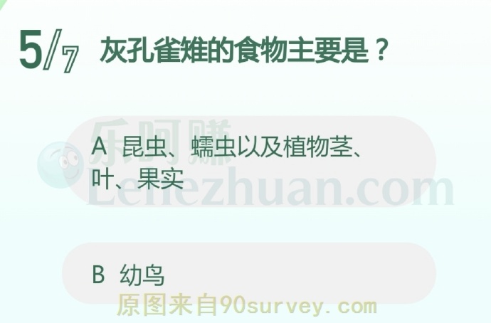 灰孔雀雉的食物主要是?